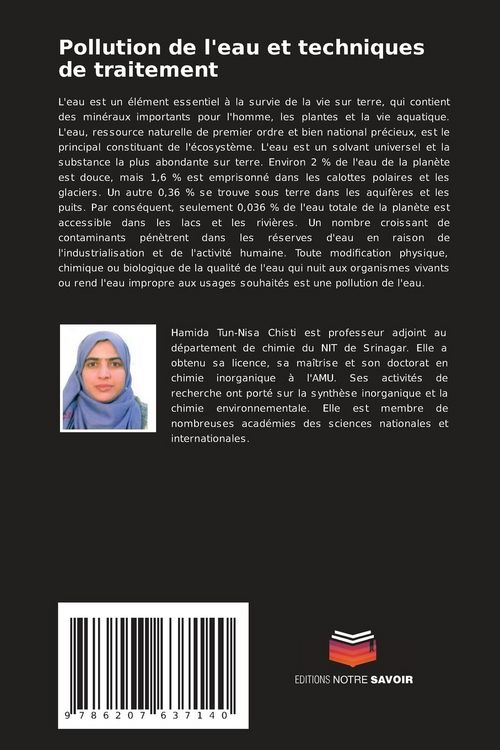 Produktbild: Pollution de l'eau et techniques de traitement