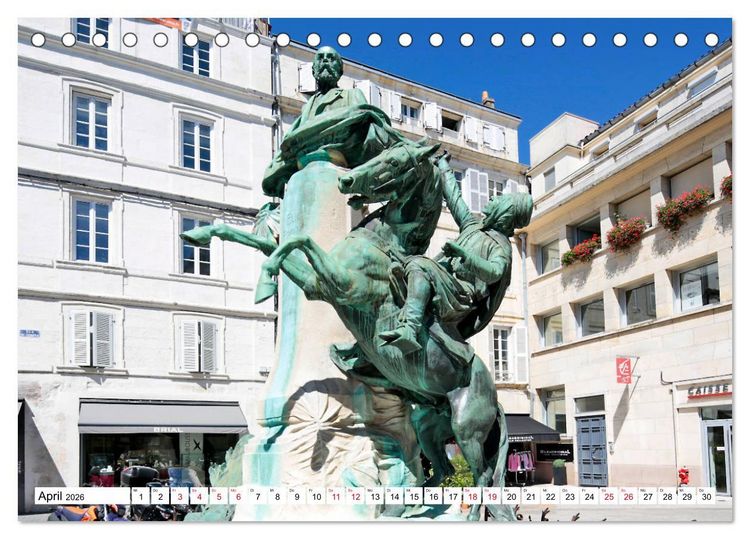 Produktbild: Ein Sommer in La Rochelle vom Frankfurter Taxifahrer Petrus Bodenstaff (Tischkalender 2026 DIN A5 quer), CALVENDO Monatskalender