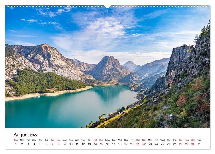 Produktbild: TURKISH RIVIERA Ancient echoes and azure coasts (High Quality Premium Wall Calendar 2027 DIN A2 landscape),CALVENDO 12 Month Wall Calendar