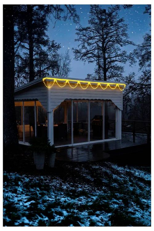 Produktbild: Konstsmide LED-Vorhang Au&szlig;en 18V 200 LED Warmwei&szlig;