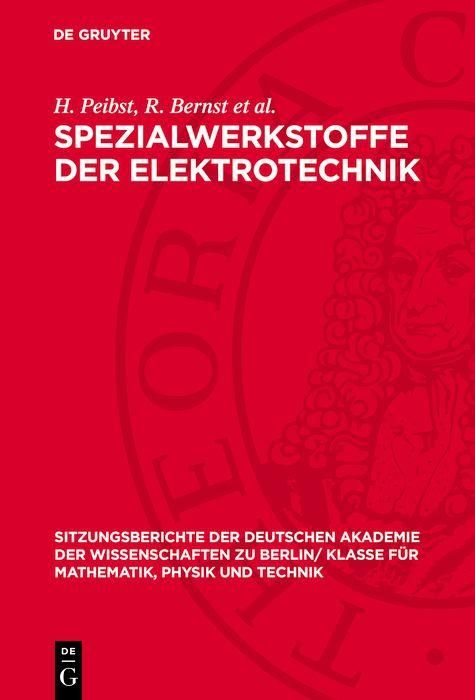 Produktbild: Spezialwerkstoffe der Elektrotechnik