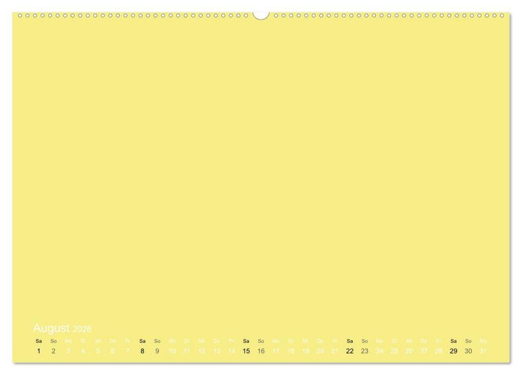 Produktbild: Bastelkalender - Gelb (Wandkalender 2026 DIN A2 quer), CALVENDO Monatskalender