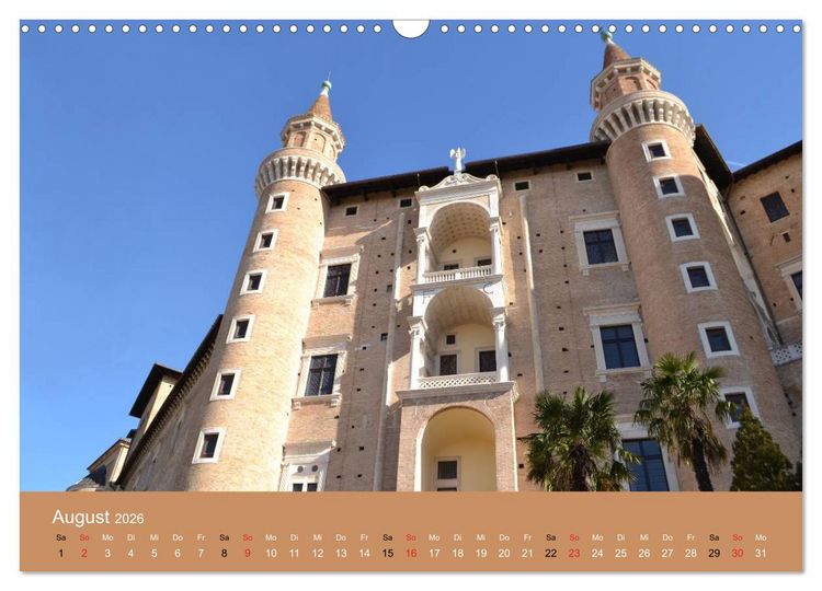 Produktbild: Urbino - Ein Spaziergang durch die Renaissance-Stadt in den Marken (Wandkalender 2026 DIN A3 quer), CALVENDO Monatskalender