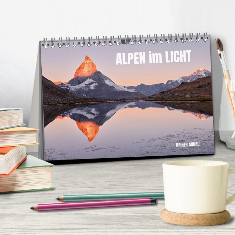 Produktbild: Alpen im Licht (Tischkalender 2027 DIN A5 quer), CALVENDO Monatskalender
