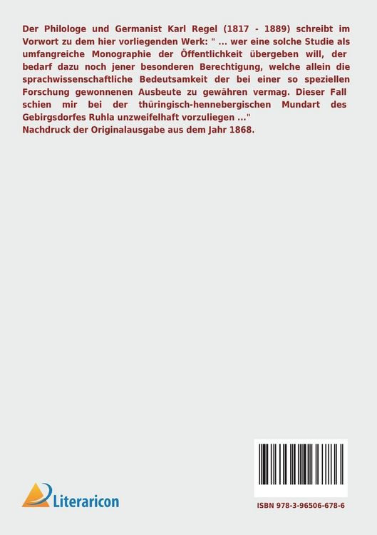 Produktbild: Die Ruhlaer Mundart