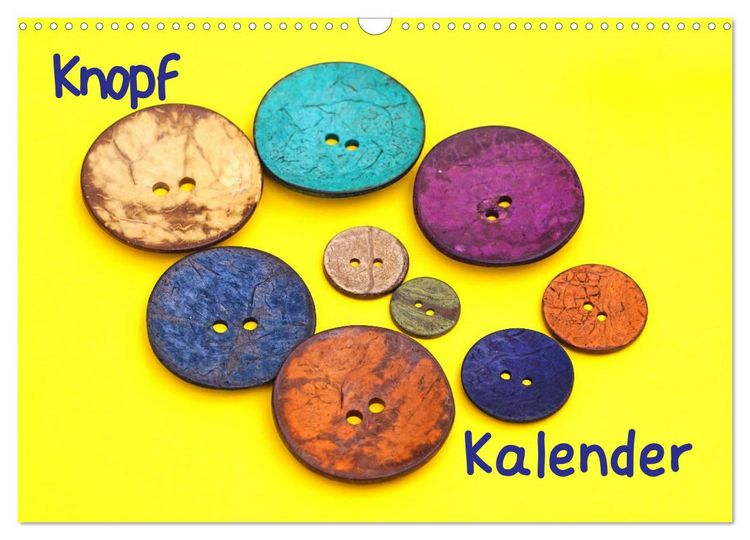 Produktbild: Knopfkalender (Wandkalender 2026 DIN A3 quer), CALVENDO Monatskalender