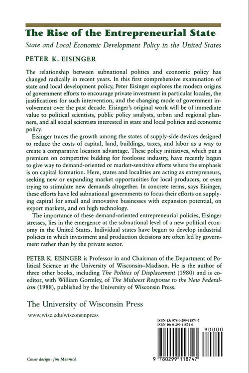 Produktbild: The Rise of the Entrepreneurial State