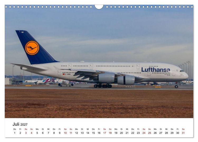 Produktbild: Airbus A380 - K&ouml;nig der L&uuml;fte (Wandkalender 2027 DIN A3 quer), CALVENDO Monatskalender