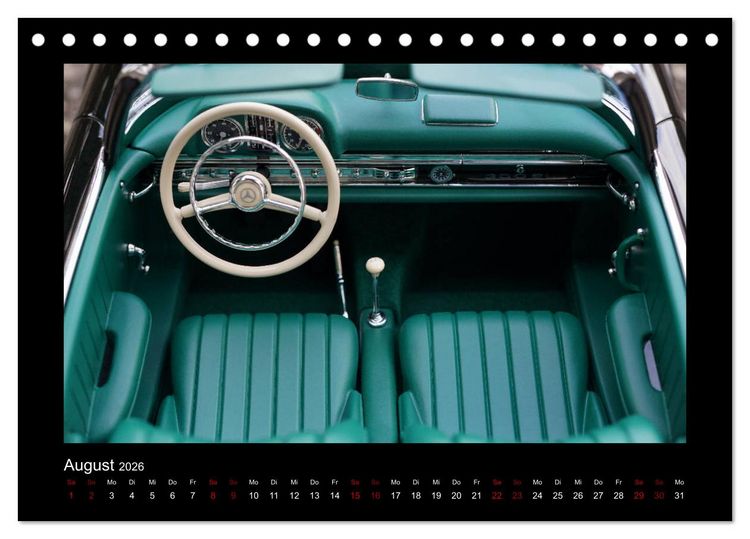 Produktbild: Retro Cars (Tischkalender 2026 DIN A5 quer), CALVENDO Monatskalender