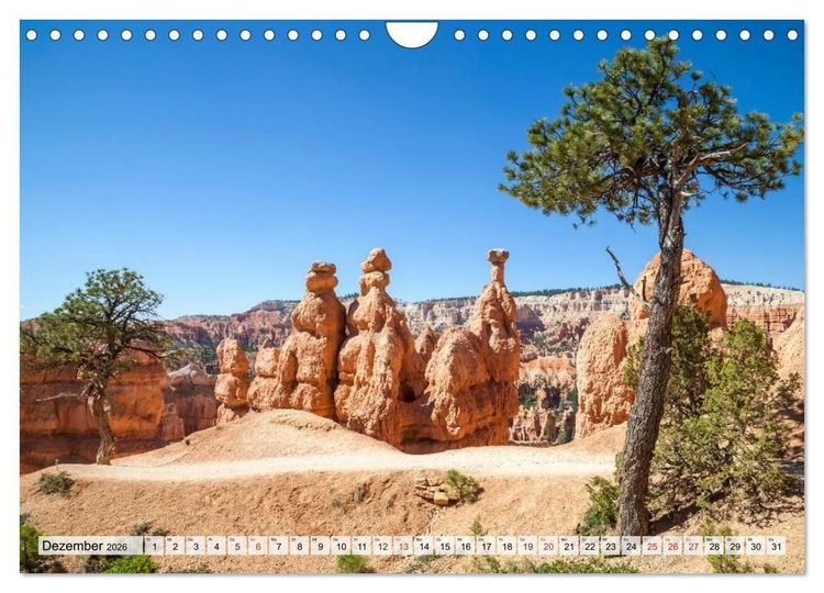 Produktbild: ARIZONA UND UTAH Ein einzigartiges Erlebnis (Wandkalender 2026 DIN A4 quer), CALVENDO Monatskalender