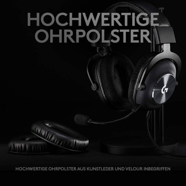 Produktbild: Logitech Gaming G Pro X Gaming Over Ear Headset kabelgebunden 7.1 Surround Schwarz Mikrofon-Rauschunterdrückung, Noise Cancelling Lautstärkeregelun