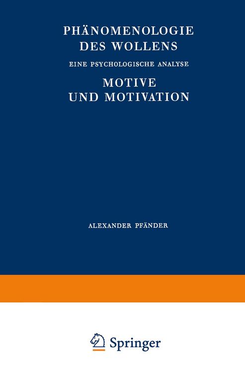 Produktbild: Ph&auml;nomenologie des Wollens