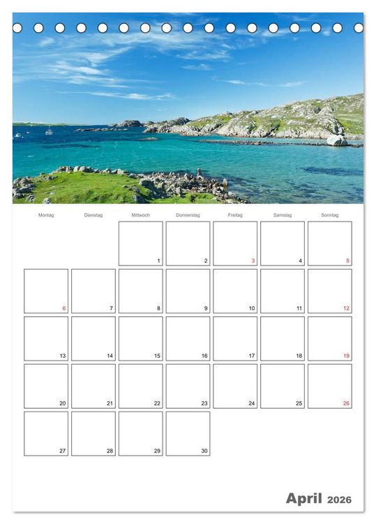 Produktbild: Schottland f&uuml;r Naturliebhaber (Tischkalender 2026 DIN A5 hoch), CALVENDO Monatskalender