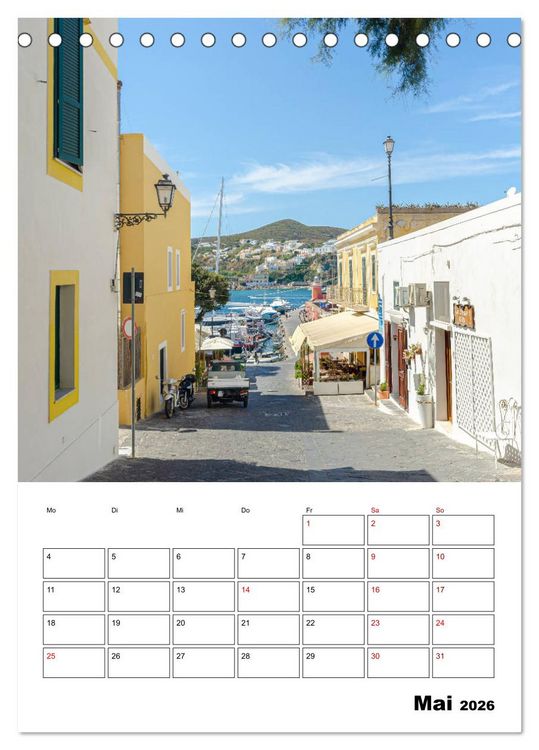 Produktbild: Insel Ponza - Italien (Tischkalender 2026 DIN A5 hoch), CALVENDO Monatskalender