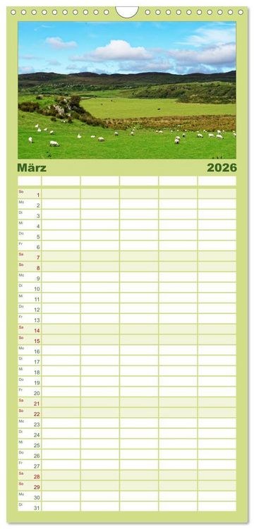 Produktbild: Familienplaner 2026 - Islay und das "Wasser des Lebens" mit 5 Spalten (Wandkalender, 21 x 45 cm) CALVENDO