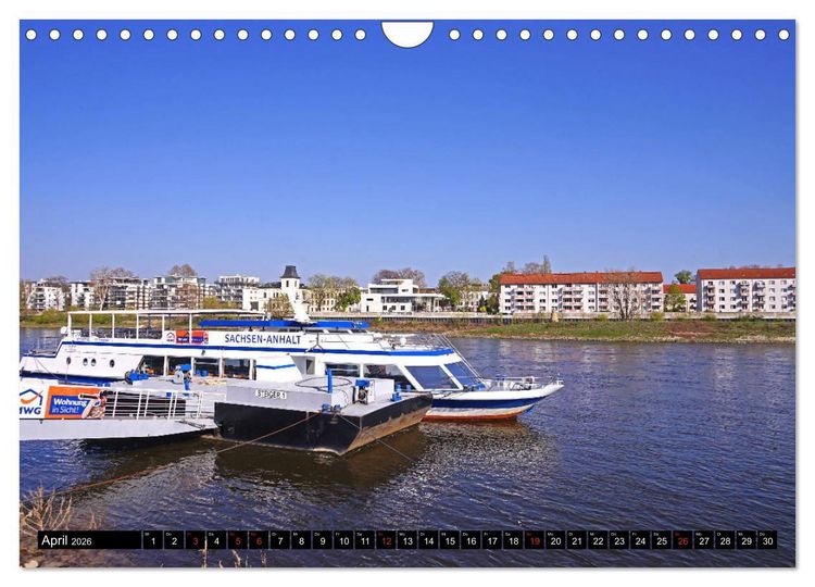 Produktbild: Fr&uuml;hling in Magdeburg (Wandkalender 2026 DIN A4 quer), CALVENDO Monatskalender