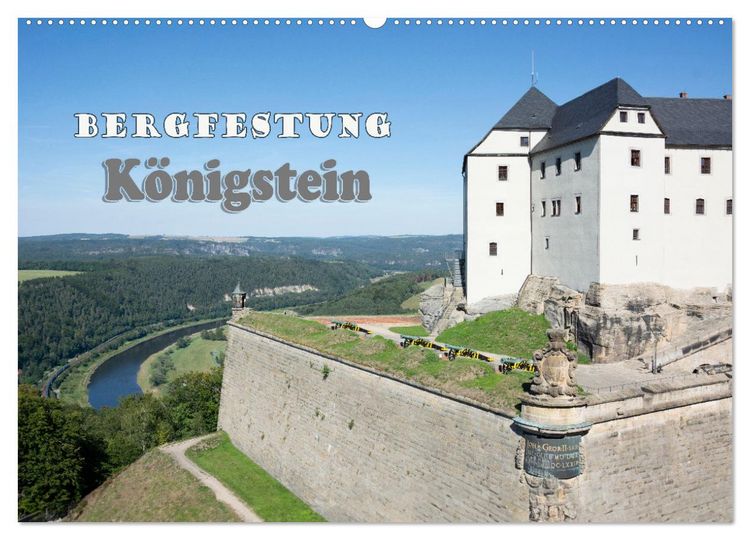 Produktbild: Bergfestung K&ouml;nigstein (Wandkalender 2026 DIN A2 quer), CALVENDO Monatskalender