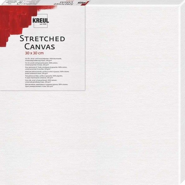 Produktbild: KREUL Stretched Canvas, Keilrahmen 30 x 30 cm