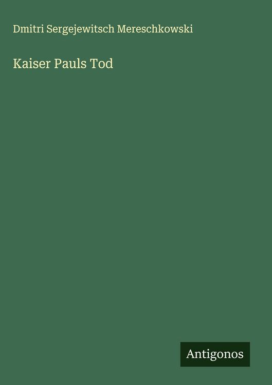 Produktbild: Kaiser Pauls Tod