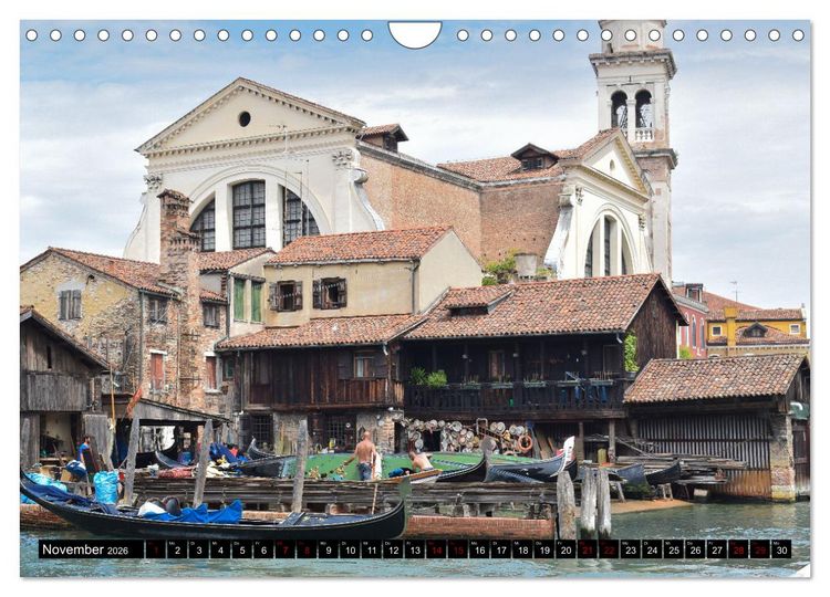 Produktbild: Venedig Impressionen (Wandkalender 2026 DIN A4 quer), CALVENDO Monatskalender
