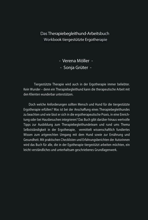 Produktbild: Das Therapiebegleithund- Arbeitsbuch