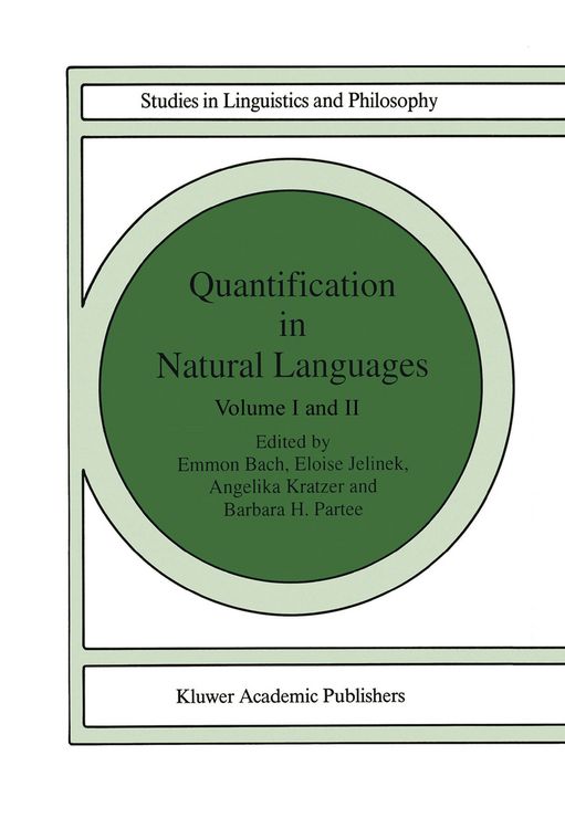 Produktbild: Quantification in Natural Languages