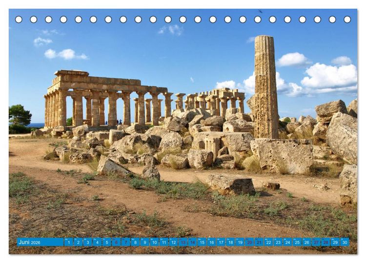 Produktbild: Sizilien - Traum im Mittelmeer (Tischkalender 2026 DIN A5 quer), CALVENDO Monatskalender