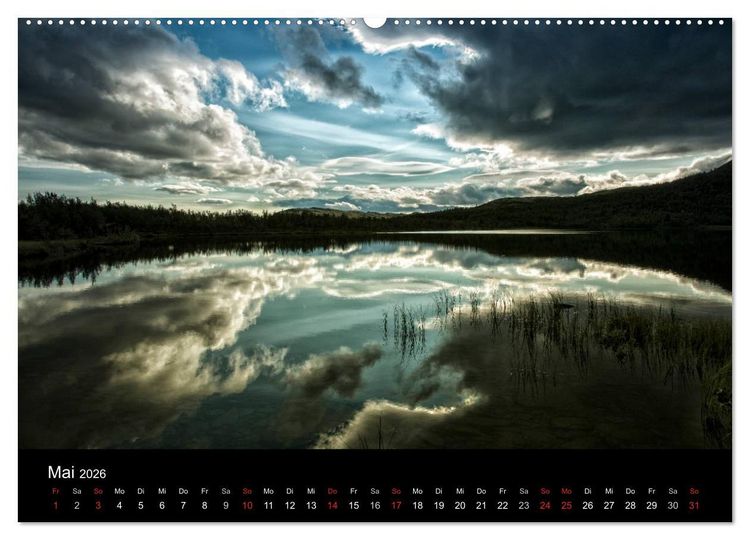 Produktbild: Norwegen - Alpine Landschaften (hochwertiger Premium Wandkalender 2026 DIN A2 quer), Kunstdruck in Hochglanz