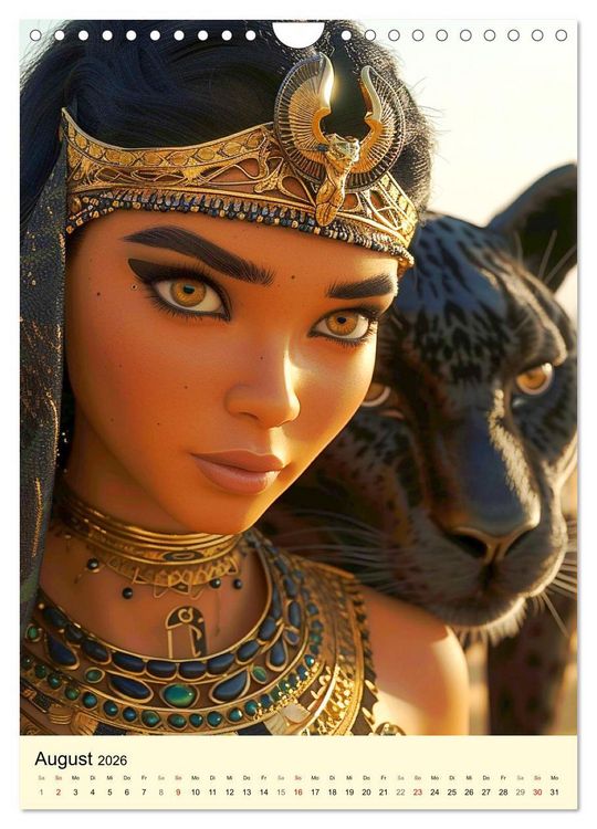 Produktbild: &Auml;gyptischer Katzenkult. Priesterinnen der G&ouml;ttin Bastet (Wandkalender 2026 DIN A4 hoch), CALVENDO Monatskalender