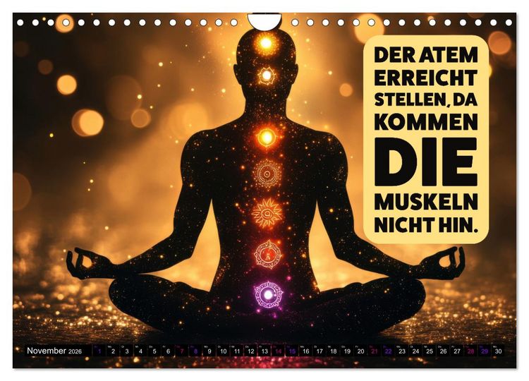 Produktbild: Im Flow des Atems - Energie des Lebens (Wandkalender 2026 DIN A4 quer), CALVENDO Monatskalender