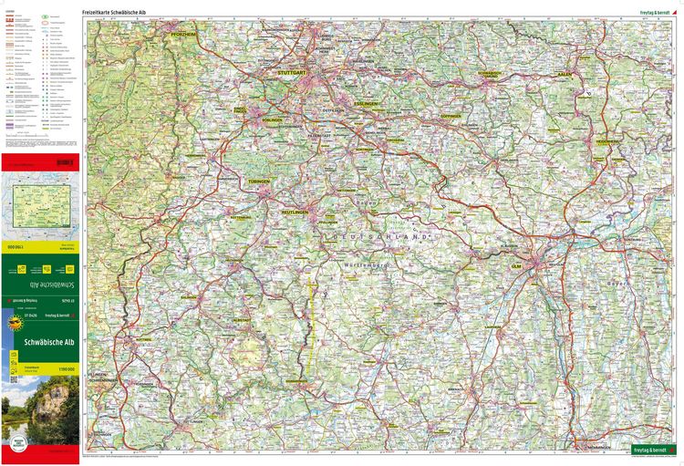 Produktbild: Freytag & berndt Freizeitkarte Schw&auml;bische Alb 1:190.000