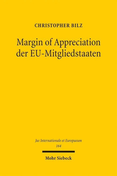 Produktbild: Margin of Appreciation der EU-Mitgliedstaaten