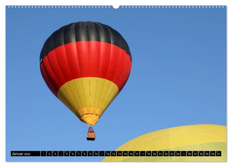 Produktbild: Ballonfahren - Die Stille nach dem Start (Wandkalender 2026 DIN A2 quer), CALVENDO Monatskalender