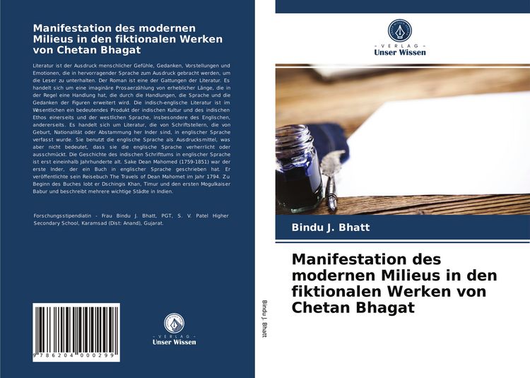 Produktbild: Manifestation des modernen Milieus in den fiktionalen Werken von Chetan Bhagat