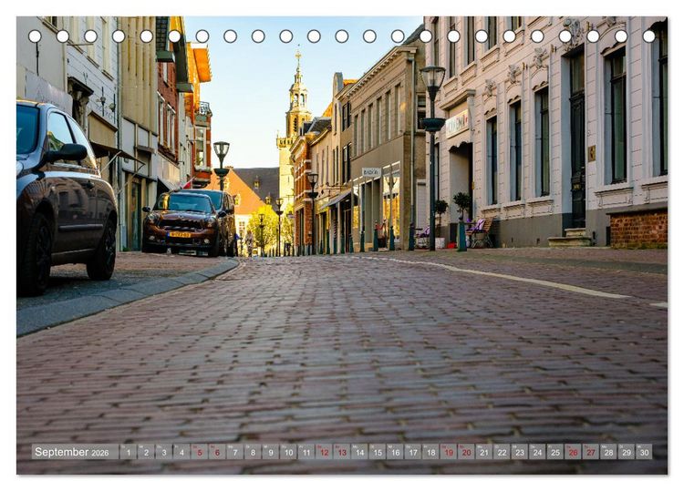 Produktbild: Ein Blick auf Hulst in Zeeland (Tischkalender 2026 DIN A5 quer), CALVENDO Monatskalender