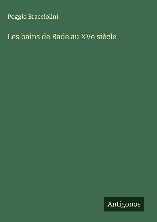Produktbild: Les bains de Bade au XVe si&egrave;cle
