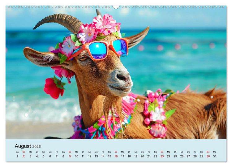 Produktbild: Die sch&ouml;nsten Tiermodels. Schicke Outfits und High Fashion (Wandkalender 2026 DIN A2 quer), CALVENDO Monatskalender