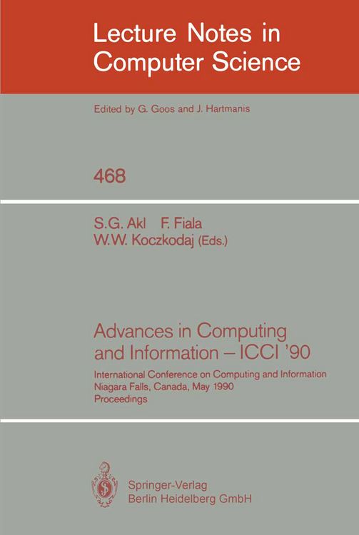 Produktbild: Advances in Computing and Information - ICCI '90