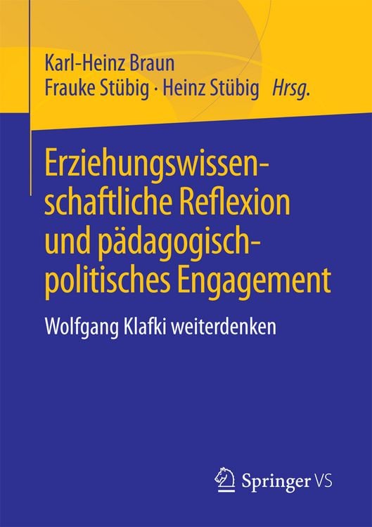 Produktbild: Erziehungswissenschaftliche Reflexion und p&auml;dagogisch-politisches Engagement