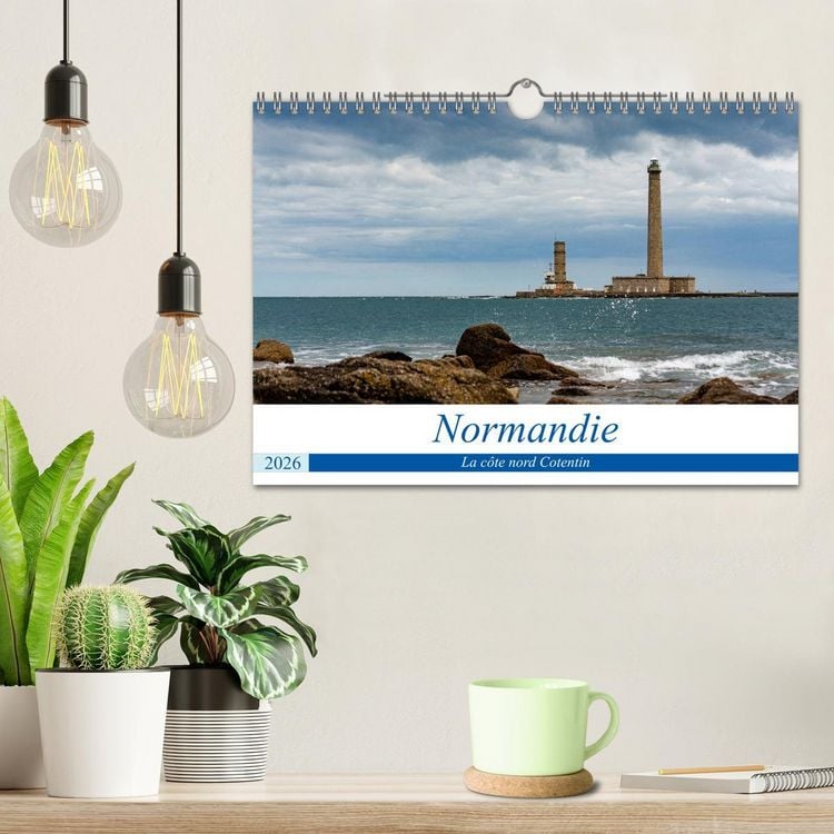 Produktbild: Normandie, la c&ocirc;te nord Cotentin (Calendrier mural 2026 DIN A4 vertical), CALVENDO calendrier mensuel