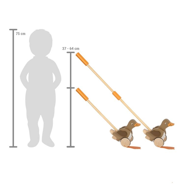 Produktbild: Small Foot 12493 - Schiebetier Ente mit beweglichem Kopf