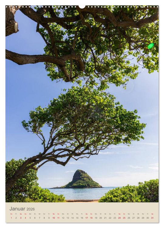 Produktbild: O'ahu - Hawaii, Bilder aus dem S&uuml;dseeparadies (hochwertiger Premium Wandkalender 2026 DIN A2 hoch), Kunstdruck in Hochglanz