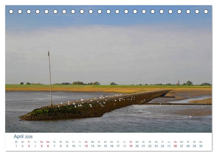 Produktbild: Butjadingen 2026. Impressionen zwischen Jade und Weser (Tischkalender 2026 DIN A5 quer), CALVENDO Monatskalender