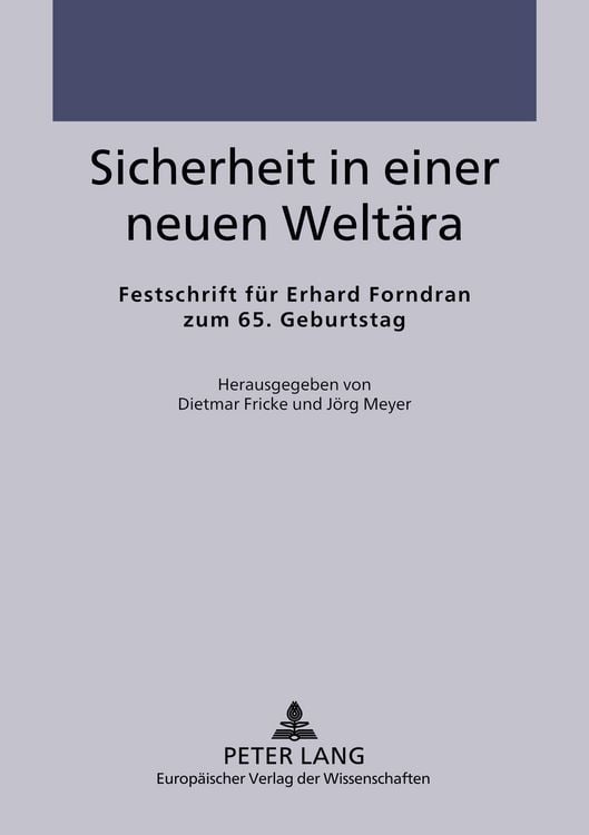 Produktbild: Sicherheit in einer neuen Welt&auml;ra
