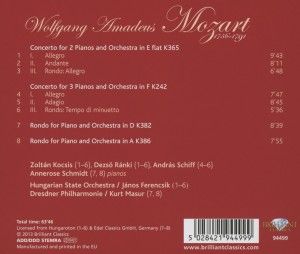 Produktbild: Kocsis, Z: Mozart: Concertos for 2 & 3 Pianos, Concert Rondo