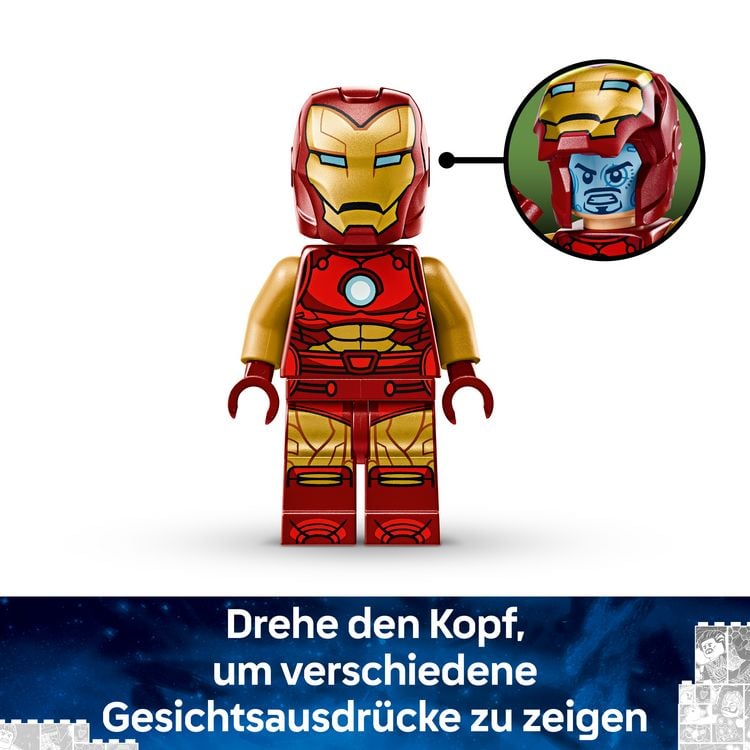 Produktbild: LEGO Marvel Iron Man Mech vs. Ultron - Superhelden Spielzeug 76307