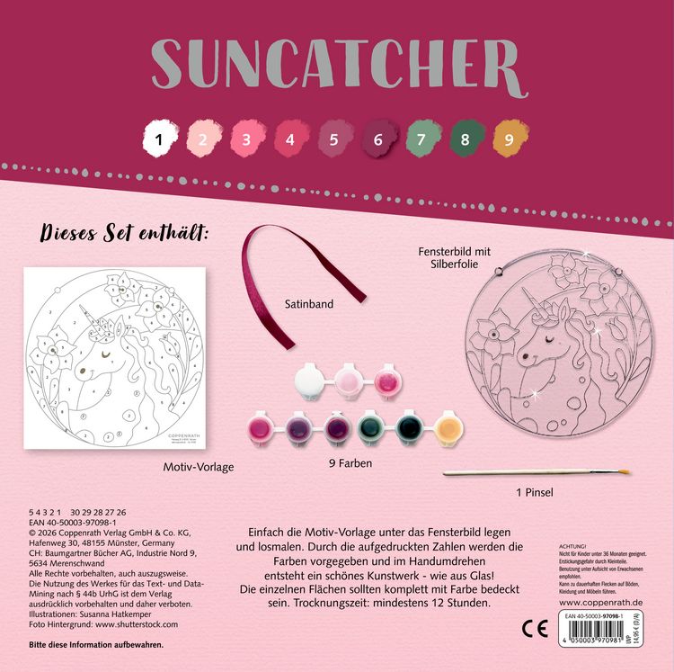 Produktbild: Suncatcher Fensterbild bemalen