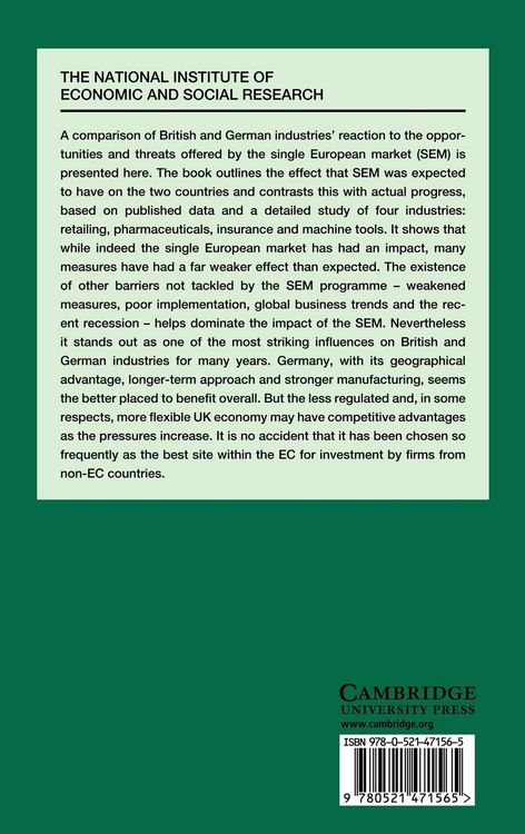 Produktbild: The Single Market Programme as a Stimulus to Change