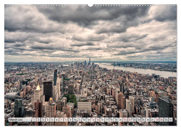 Produktbild: New York City Perspectives (High Quality Premium Wall Calendar 2026 DIN A2 landscape),CALVENDO 12 Month Wall Calendar