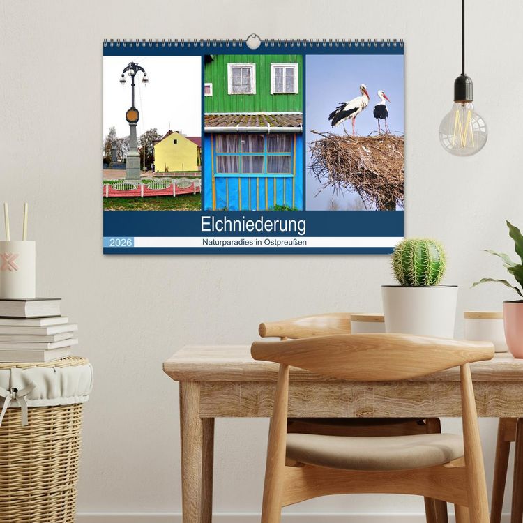 Produktbild: Elchniederung - Naturparadies in Ostpreu&szlig;en (Wandkalender 2026 DIN A3 quer), CALVENDO Monatskalender